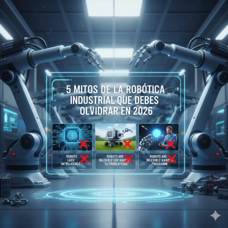 5 Mitos de la Robótica Industrial que Debes Olvidar en 2026